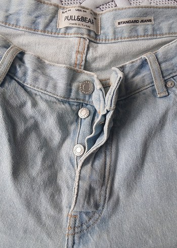 Gri Rahat Kesim Kadın Denim Pantolon - Görsel 3