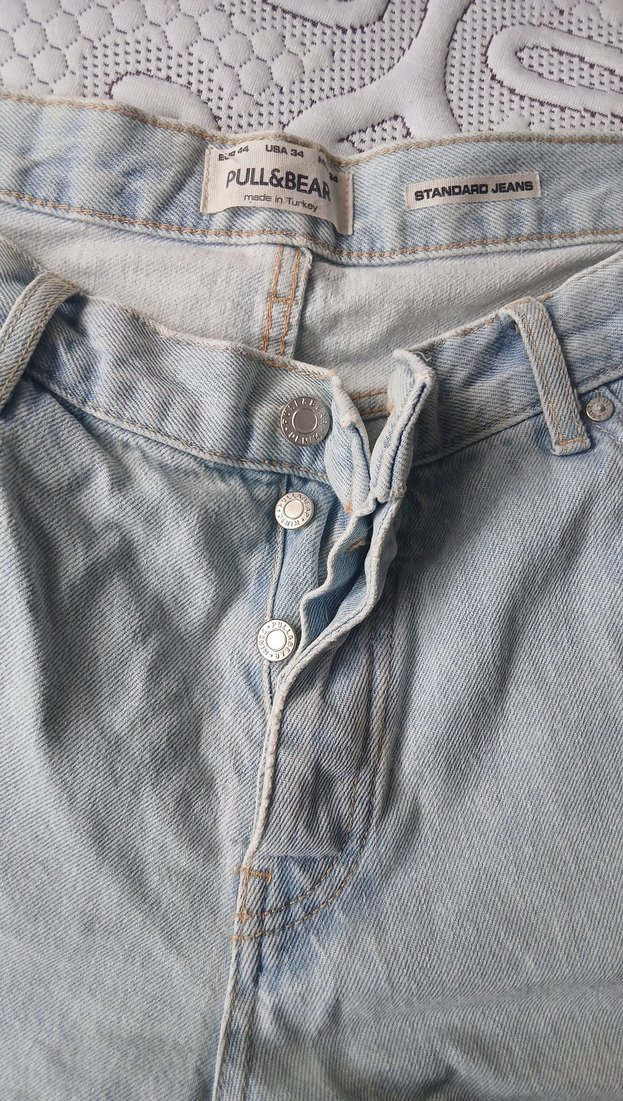 Gri Rahat Kesim Kadın Denim Pantolon - Görsel 3