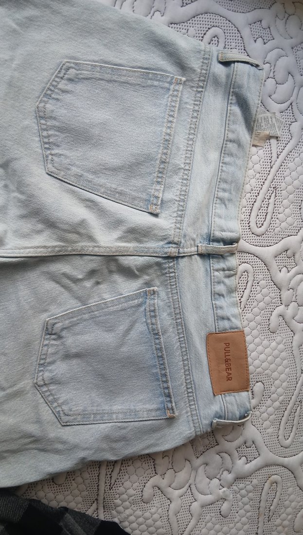 Gri Rahat Kesim Kadın Denim Pantolon - Görsel 5