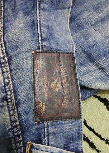 Mavi Düğmeli Erkek Denim Pantolon - Görsel 4