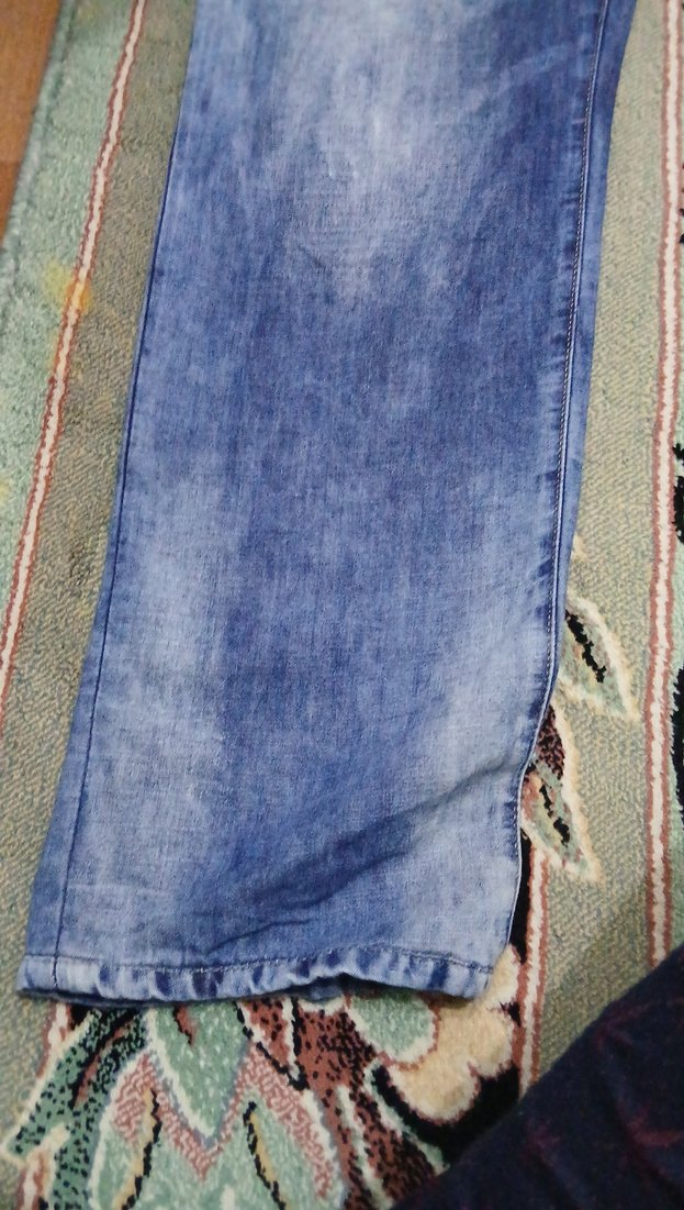 Mavi Düğmeli Erkek Denim Pantolon - Görsel 3