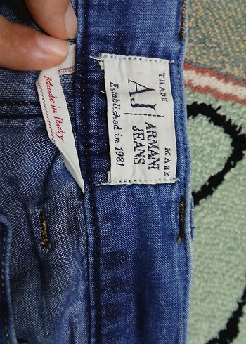 Erkek Mavi Bağlamalı Düğmeli Bol Kesim Kot - Görsel 4