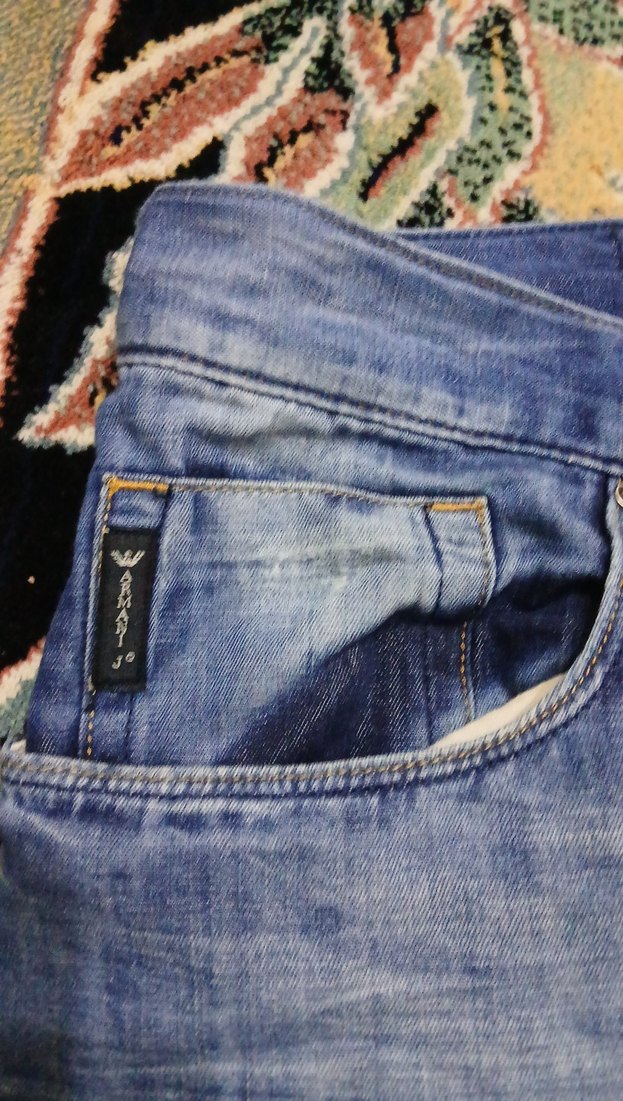 Erkek Mavi Bağlamalı Düğmeli Bol Kesim Kot - Görsel 5