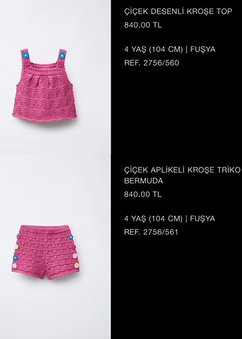 Zara pembe çiçek detaylı takım - Görsel 5