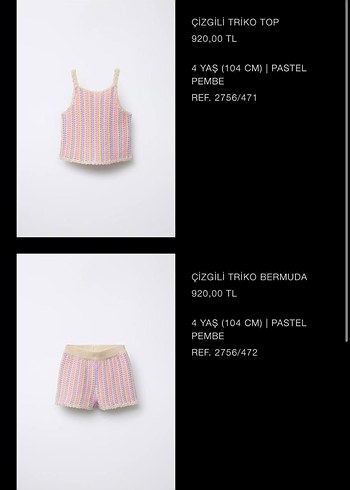 Zara renkli çizgili takım - Görsel 4