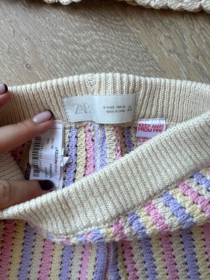 Zara renkli çizgili takım - Görsel 3