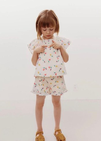 Zara çiçekli takım - Görsel 6