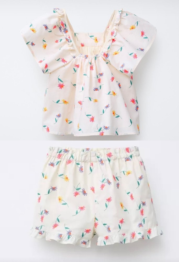 Zara çiçekli takım - Görsel 2