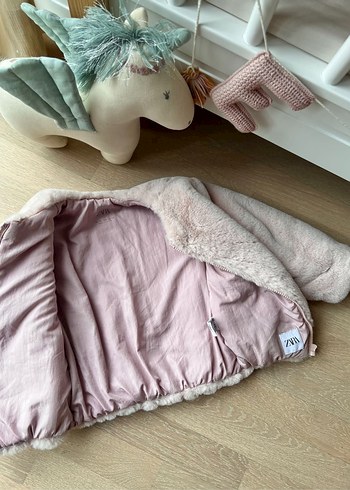 Zara sıfır pembe peluş ceket - Görsel 3