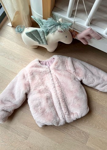 Zara sıfır pembe peluş ceket - Görsel 2