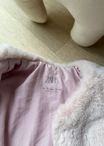 Zara sıfır pembe peluş ceket - Görsel 4