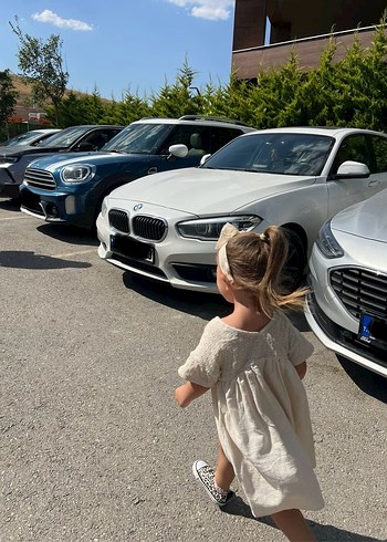 Zara krem elbise - Görsel 5