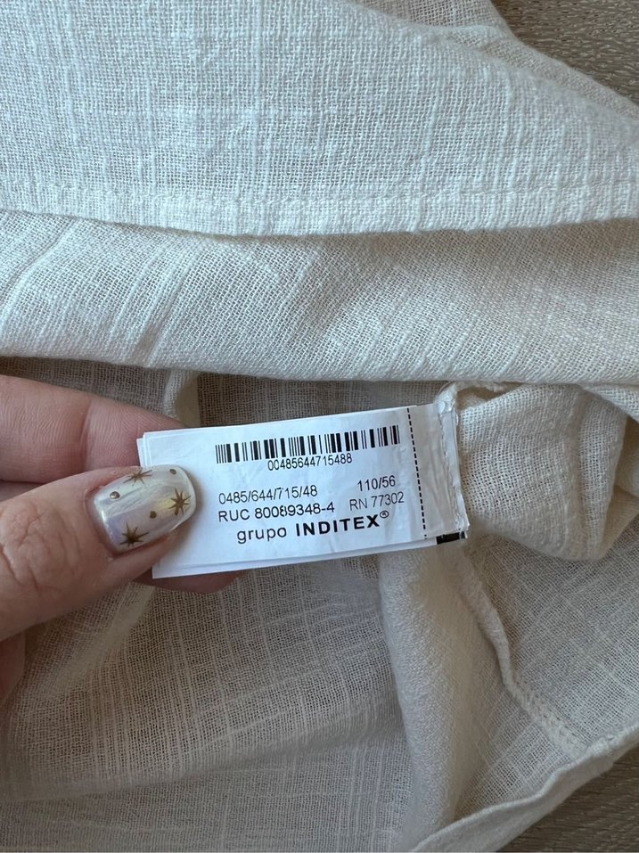 Zara krem elbise - Görsel 4