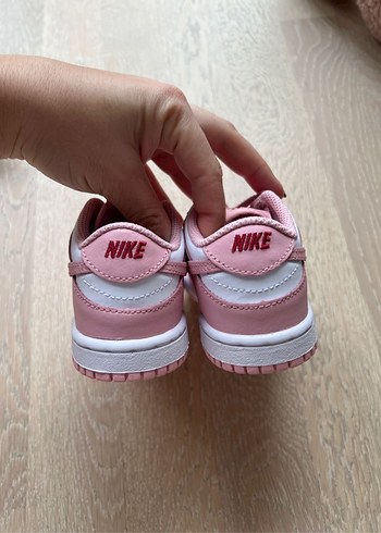 Nike Dunk Low pembe ayakkabı YENİ - Görsel 3