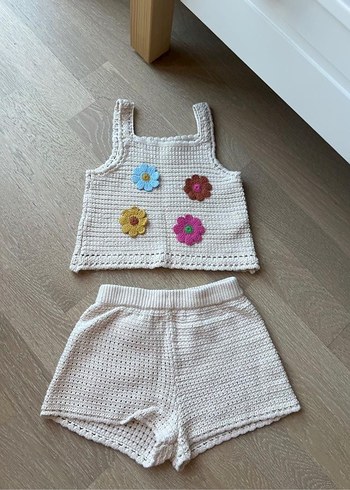 Zara çiçek detaylı takımı - Görsel 2