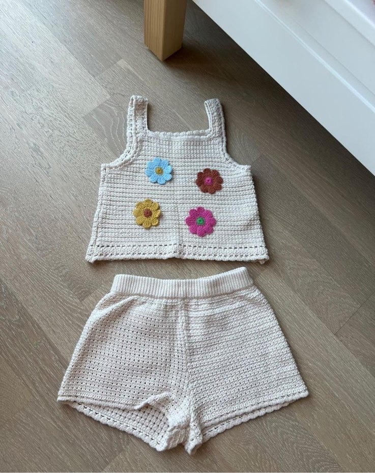 Zara çiçek detaylı takımı - Görsel 2