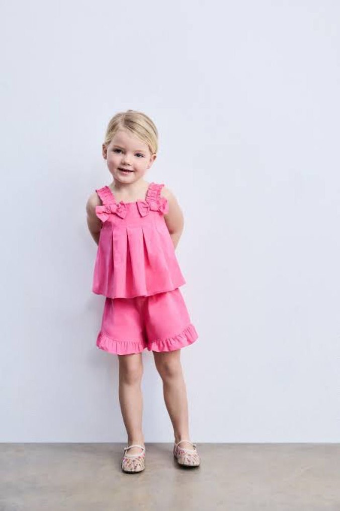 Zara pembe fiyonk detaylı takımı - Görsel 2