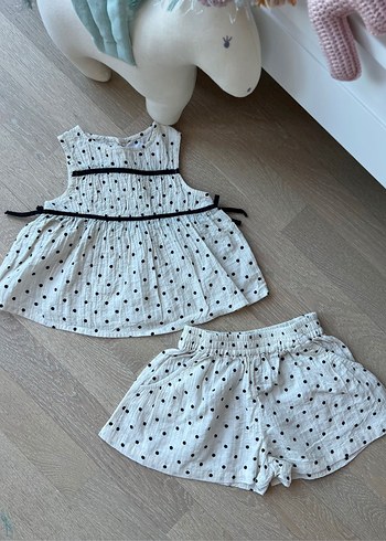 Zara puantiyeli üst alt takım - Görsel 2