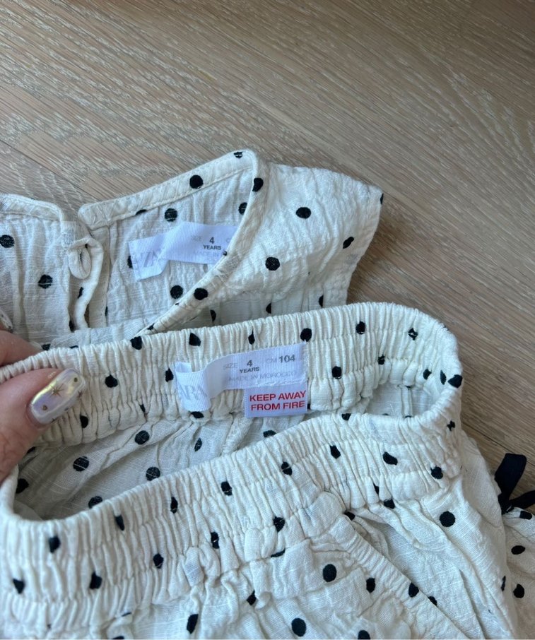 Zara puantiyeli üst alt takım - Görsel 3