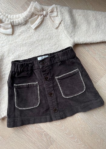 Zara kadife cepli etek - Görsel 4