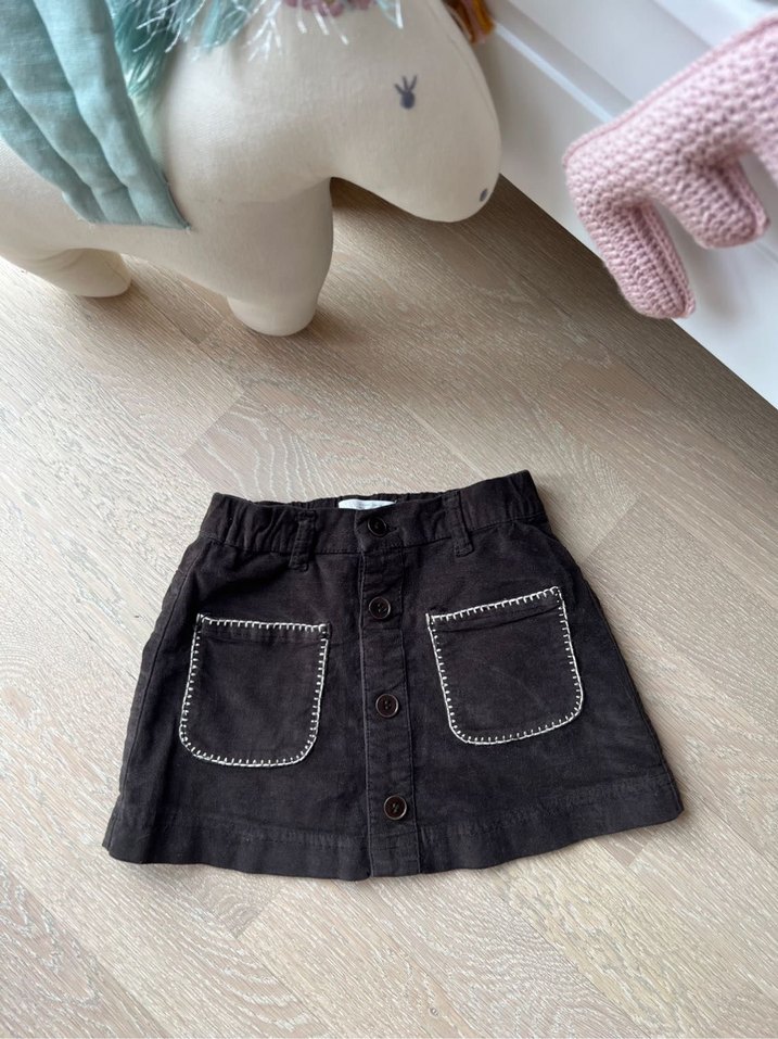 Zara kadife cepli etek - Görsel 3