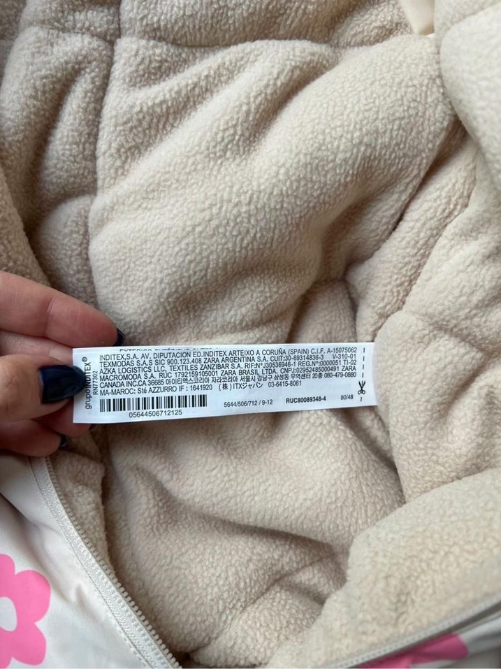 Zara çiçekli kar tulumu - Görsel 5