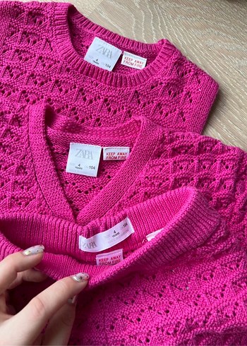 Zara 3lü YENİ triko takımı - Görsel 4