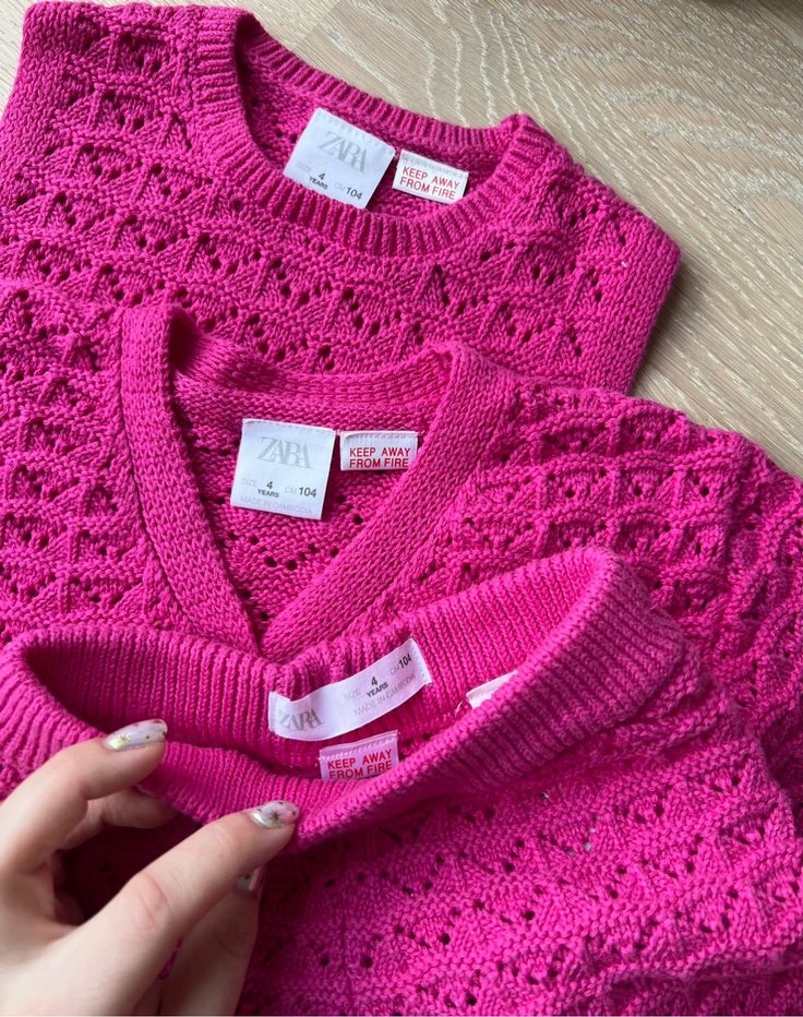 Zara 3lü YENİ triko takımı - Görsel 4