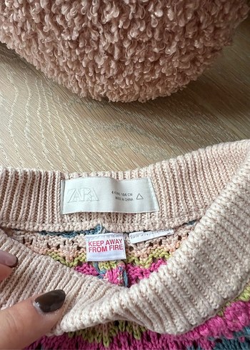 Zara çizgili triko takım - Görsel 4