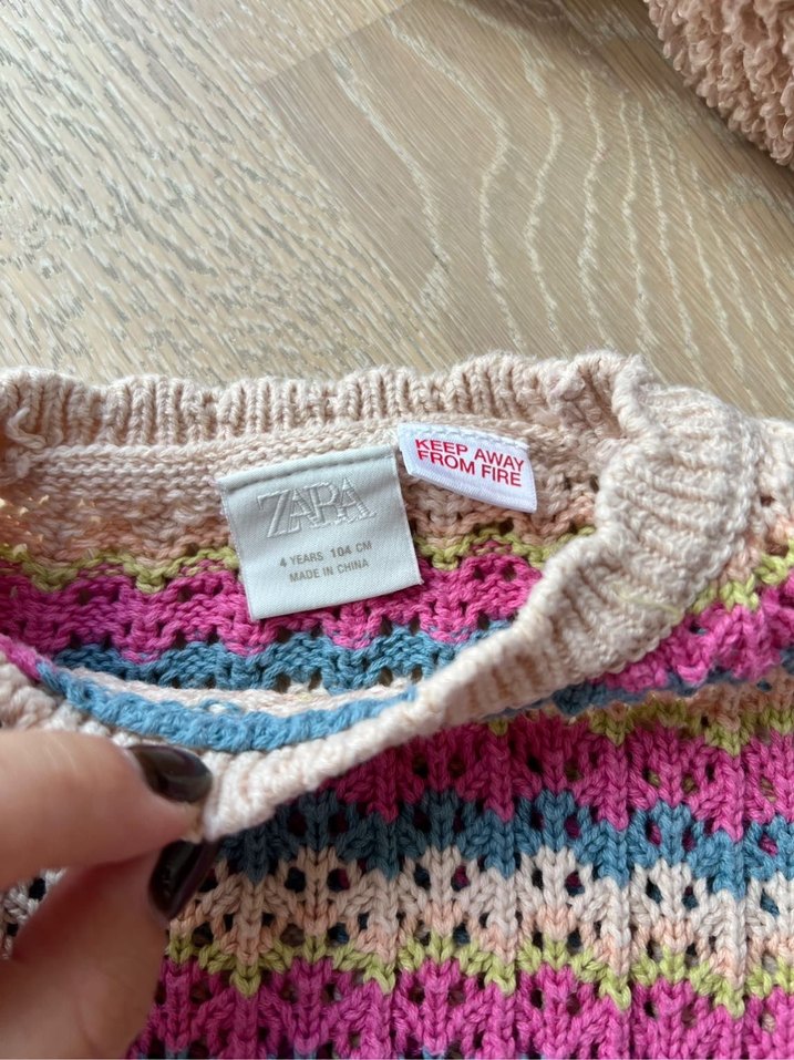 Zara çizgili triko takım - Görsel 3