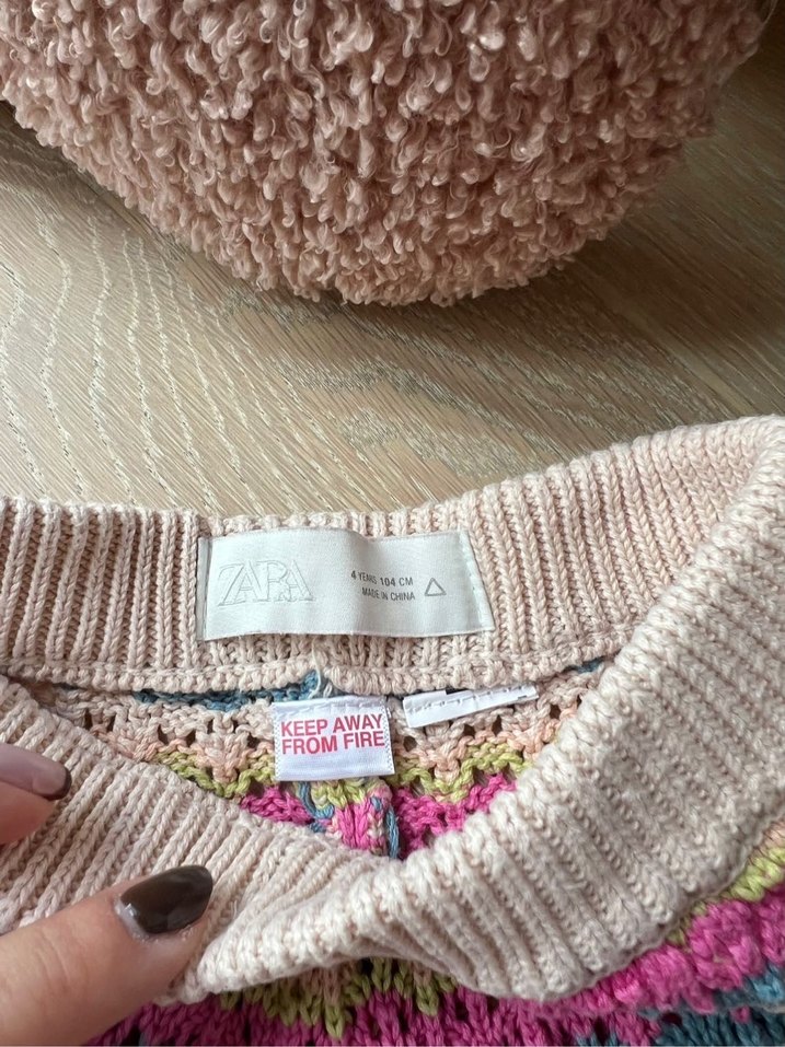 Zara çizgili triko takım - Görsel 4