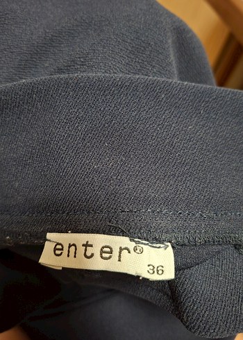 lacivert palazzo pantalon - Görsel 3