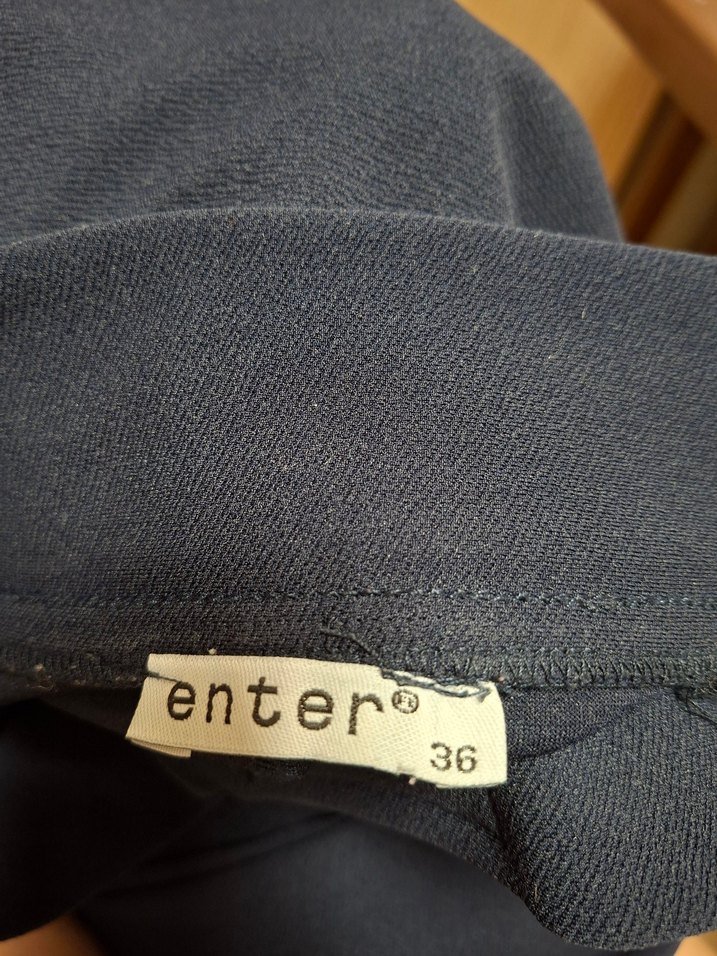 lacivert palazzo pantalon - Görsel 3