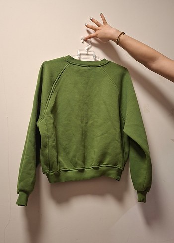 Yeşil Kadın Sweatshirt - Görsel 2
