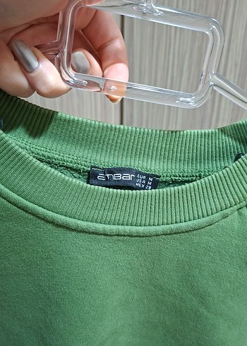 Yeşil Kadın Sweatshirt - Görsel 3