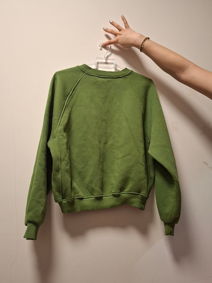 Yeşil Kadın Sweatshirt - Görsel 2