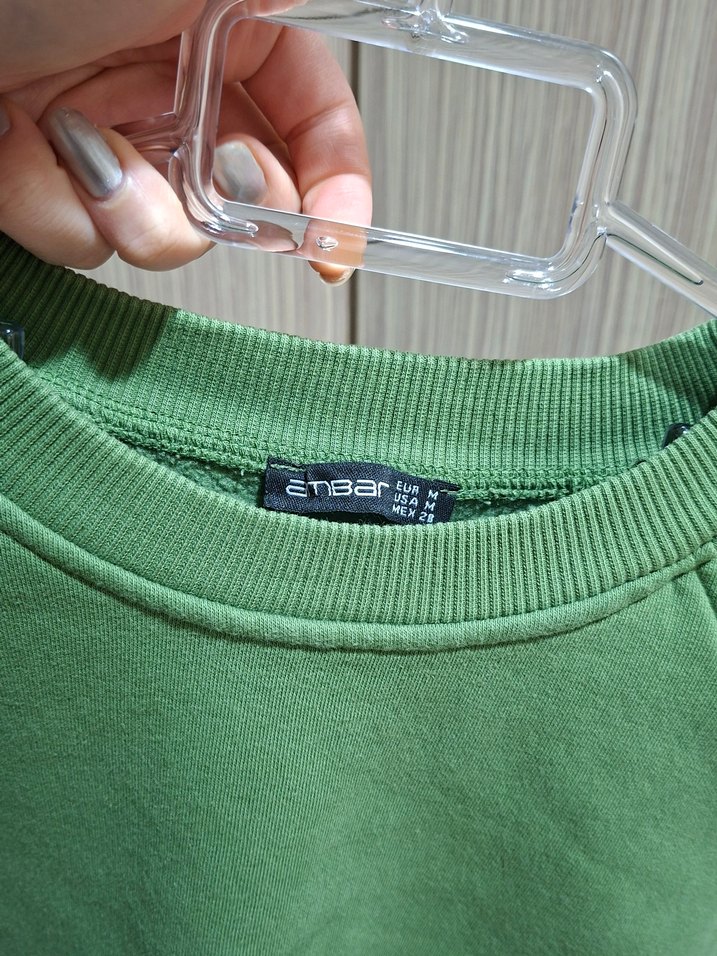 Yeşil Kadın Sweatshirt - Görsel 3