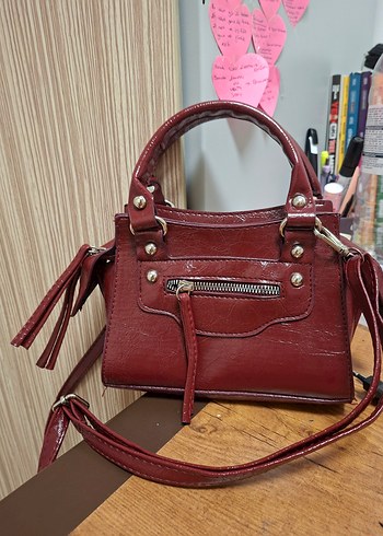 Kadın Bordo Çanta - Görsel 3