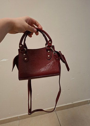 Kadın Bordo Çanta - Görsel 2
