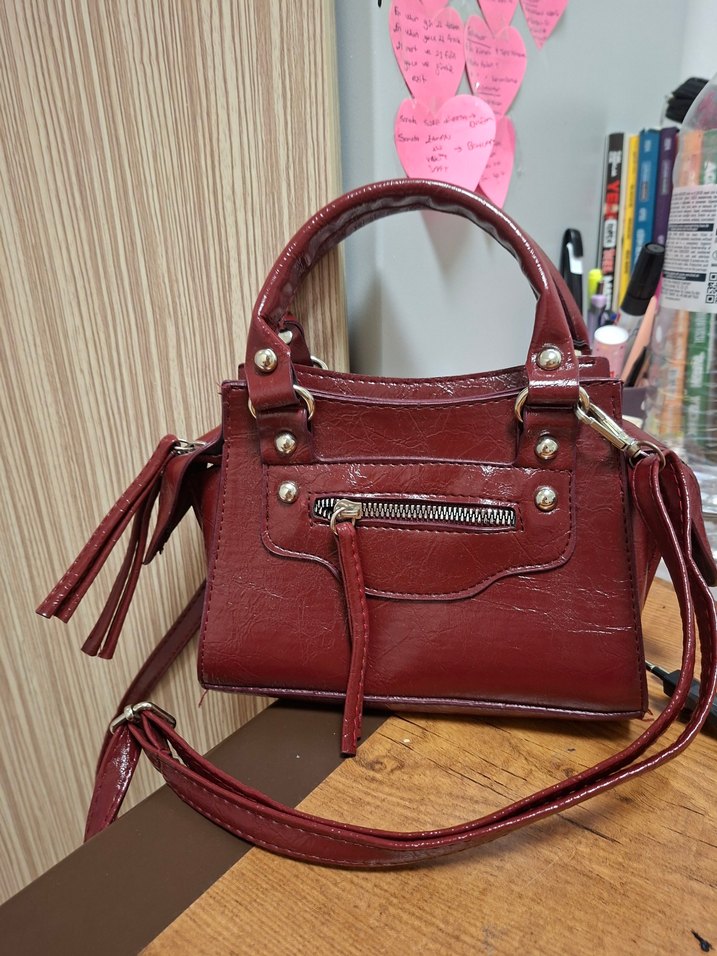 Kadın Bordo Çanta - Görsel 3