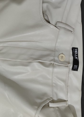 Krem Deri Pantolon - Görsel 3