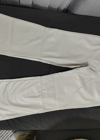 Krem Deri Pantolon - Görsel 4