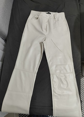 Krem Deri Pantolon - Görsel 2