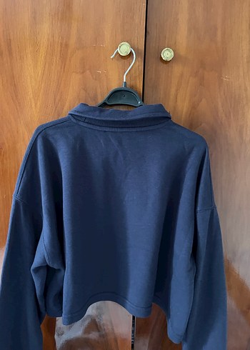 s Beden lacivert Renk Lacivert Baskılı Kadın Sweatshirt