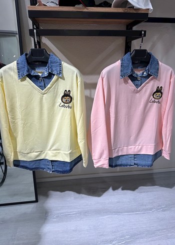 Labubu nakışlı Pamuklu Sweatshirt