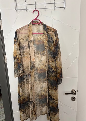 Uzun, Bağlama Desenli Bohem Kimono