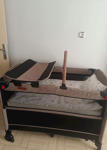 Bej Renkli Bebek Oyun Parkı Yatağı - Görsel 6