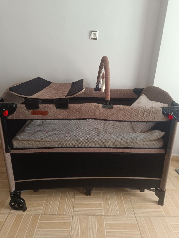 Bej Renkli Bebek Oyun Parkı Yatağı - Görsel 5