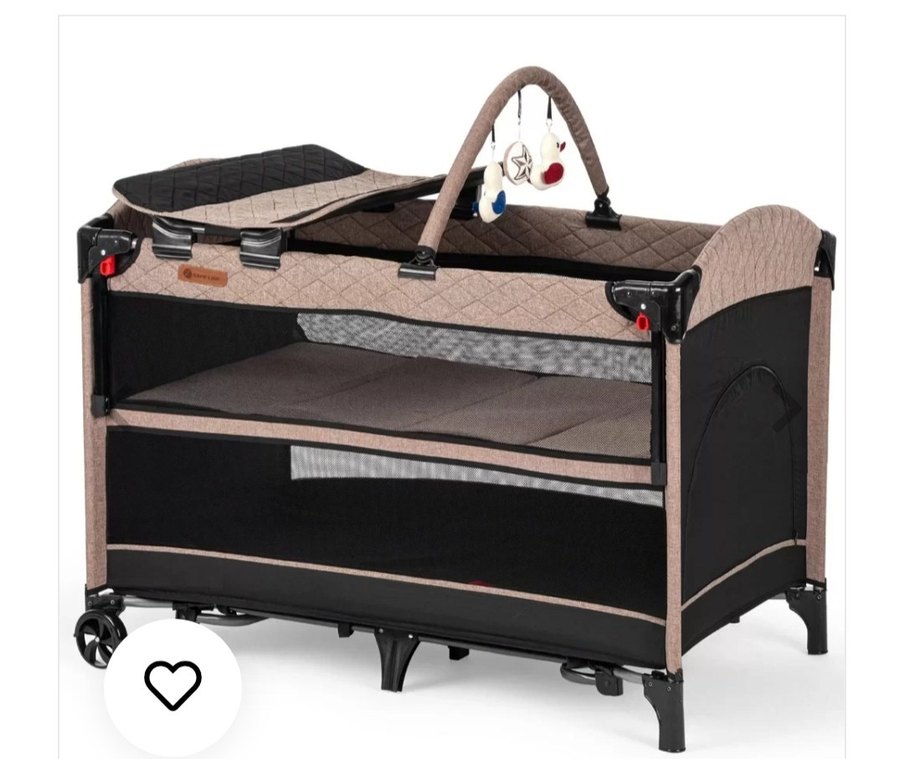 Bej Renkli Bebek Oyun Parkı Yatağı - Görsel 3