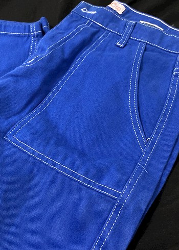 Diğer Kadın Mavi Bol Kesim Kot Pantolon